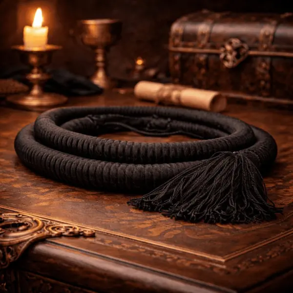 Classic Black Arabian Iqal for Men – Traditional Double-Cord Arabic Headband with Tassel Finish - Image 2 - Ruby Online