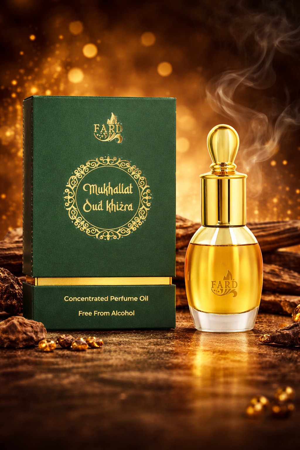 FARD Mukhallat Oud Khizra Premium Attar 14ml – Alcohol Free Concentrated Oud Perfume Oil - Image 4 - Ruby Online