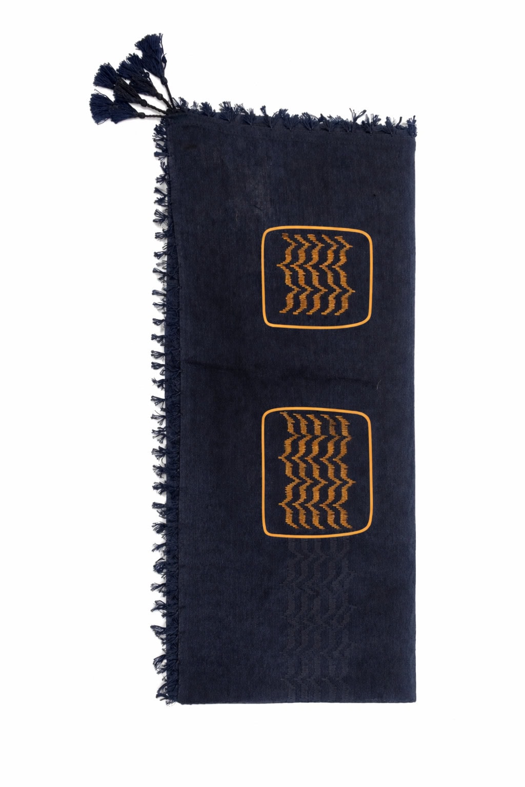 Premium Deep Black Minimal Shemagh Scarf with Tassels – Elegant Plain Textured Keffiyeh - Image 6 - Ruby Online