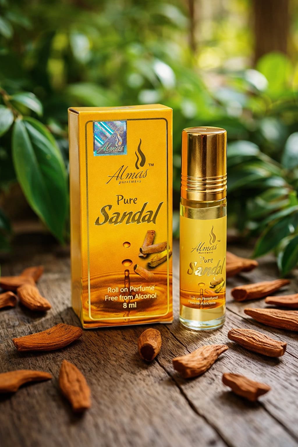Pure Sandal Premium Attar Roll-On Perfume Oil – Alcohol Free Long Lasting Sandalwood Fragrance - Image 5 - Ruby Online