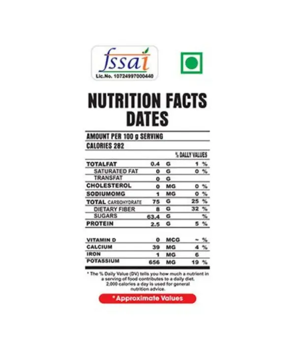 Premium Kalmi Dates from Saudi Arabia – Natural Energy-Rich Dry Fruit (FSSAI Certified) - Image 4 - Ruby Online