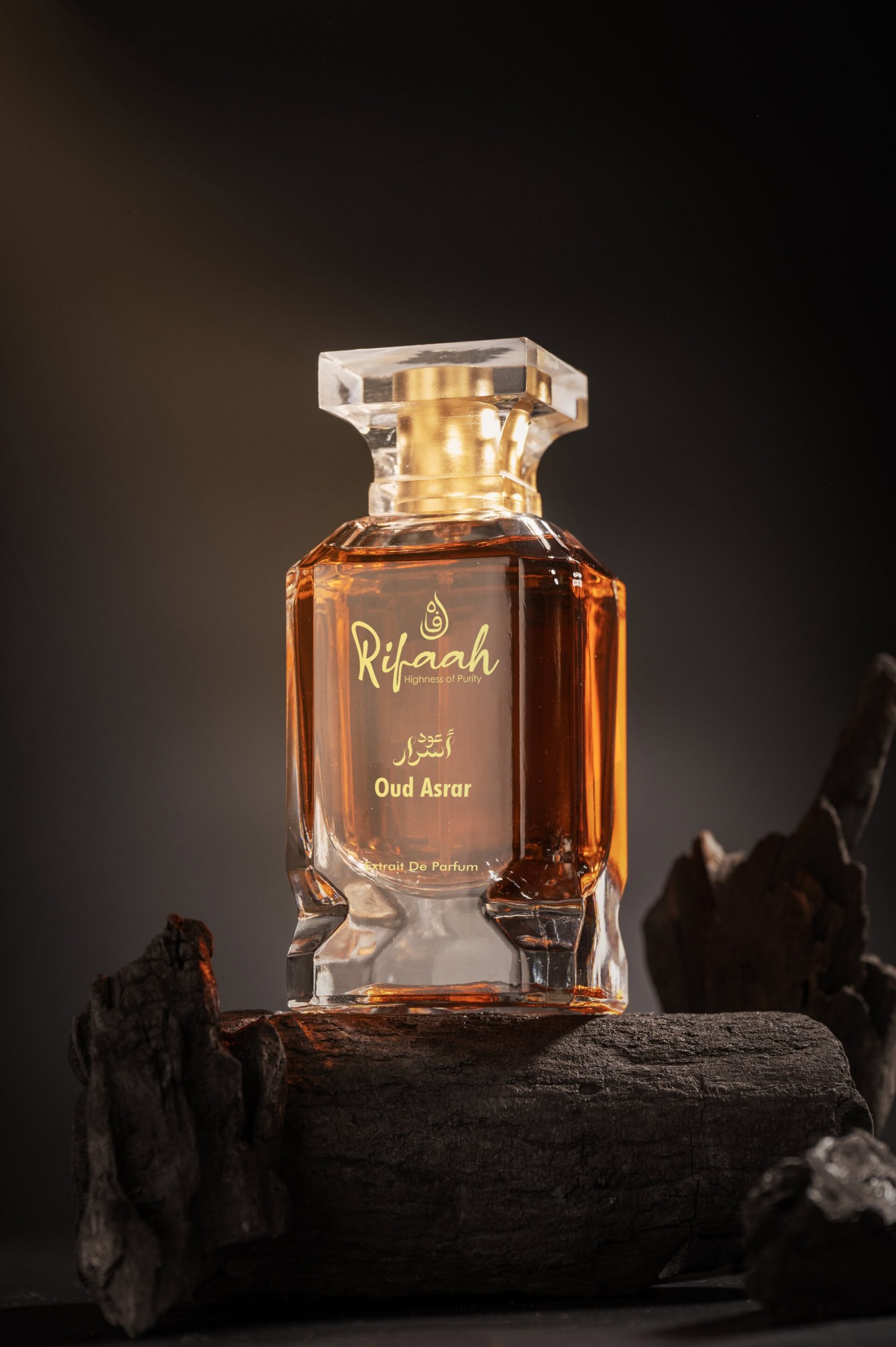 Rifaah Oud Asrar Extrait De Parfum 100ml – Luxury Amber Oud Fragrance in Crystal Glass Bottle - Image 6 - Ruby Online