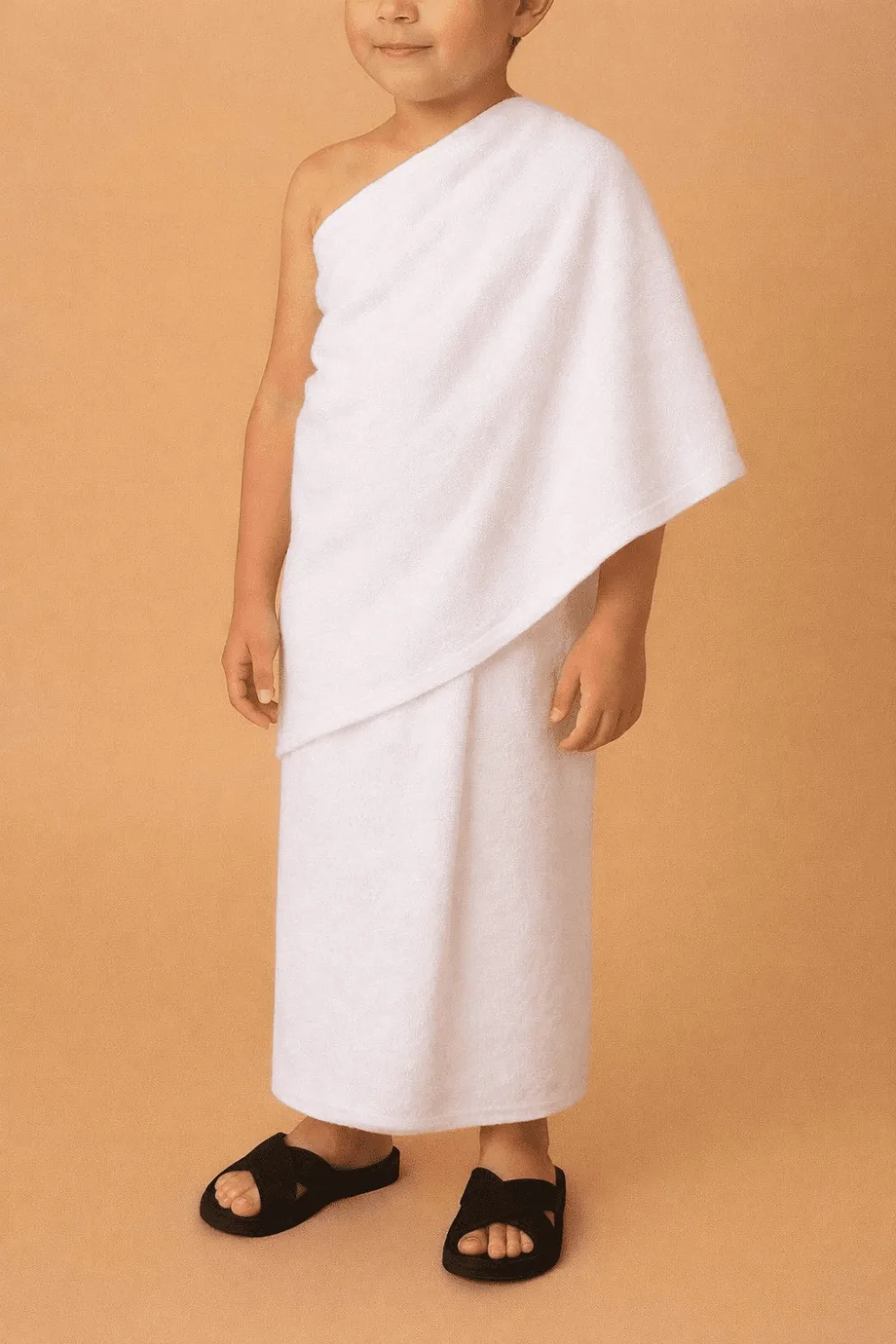 Kids Ihram Set (Islamic Pilgrimage Garment for Boys / Hajj & Umrah Towel Set) - (36" x 72") - Image 2 - Ruby Online