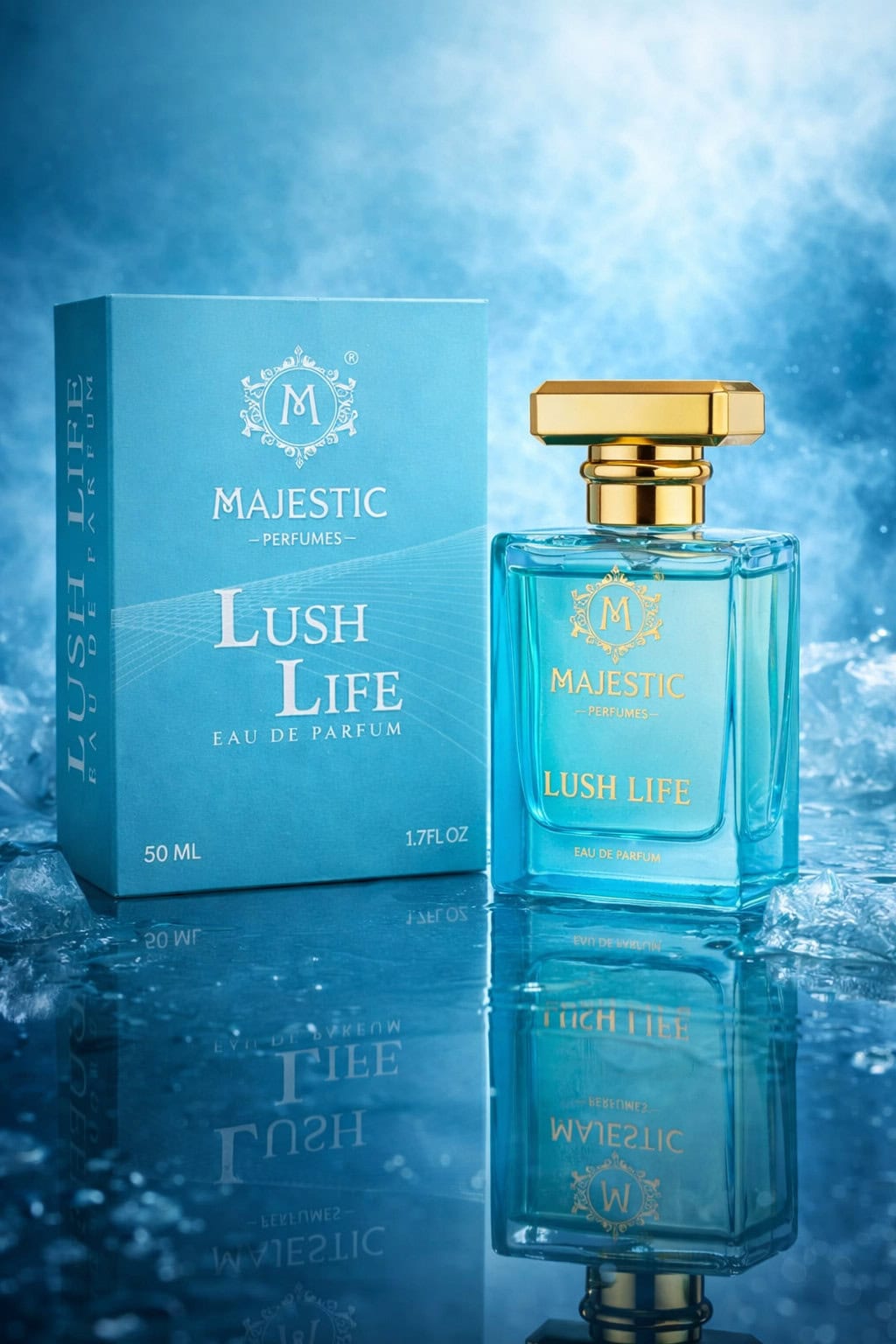 Majestic Perfumes Lush Life Eau de Parfum 50ml – Fresh Aqua Citrus Luxury Fragrance - Image 6 - Ruby Online