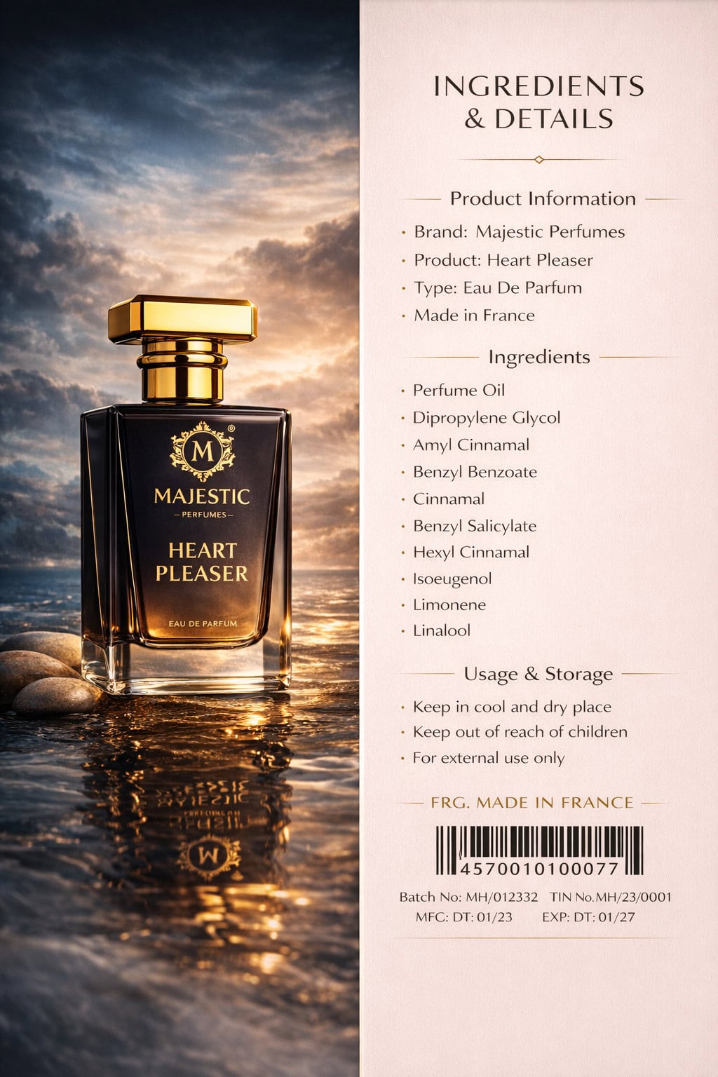 Majestic Perfumes Heart Pleaser Eau de Parfum 50ml – Premium Luxury Black Edition Fragrance - Image 6 - Ruby Online